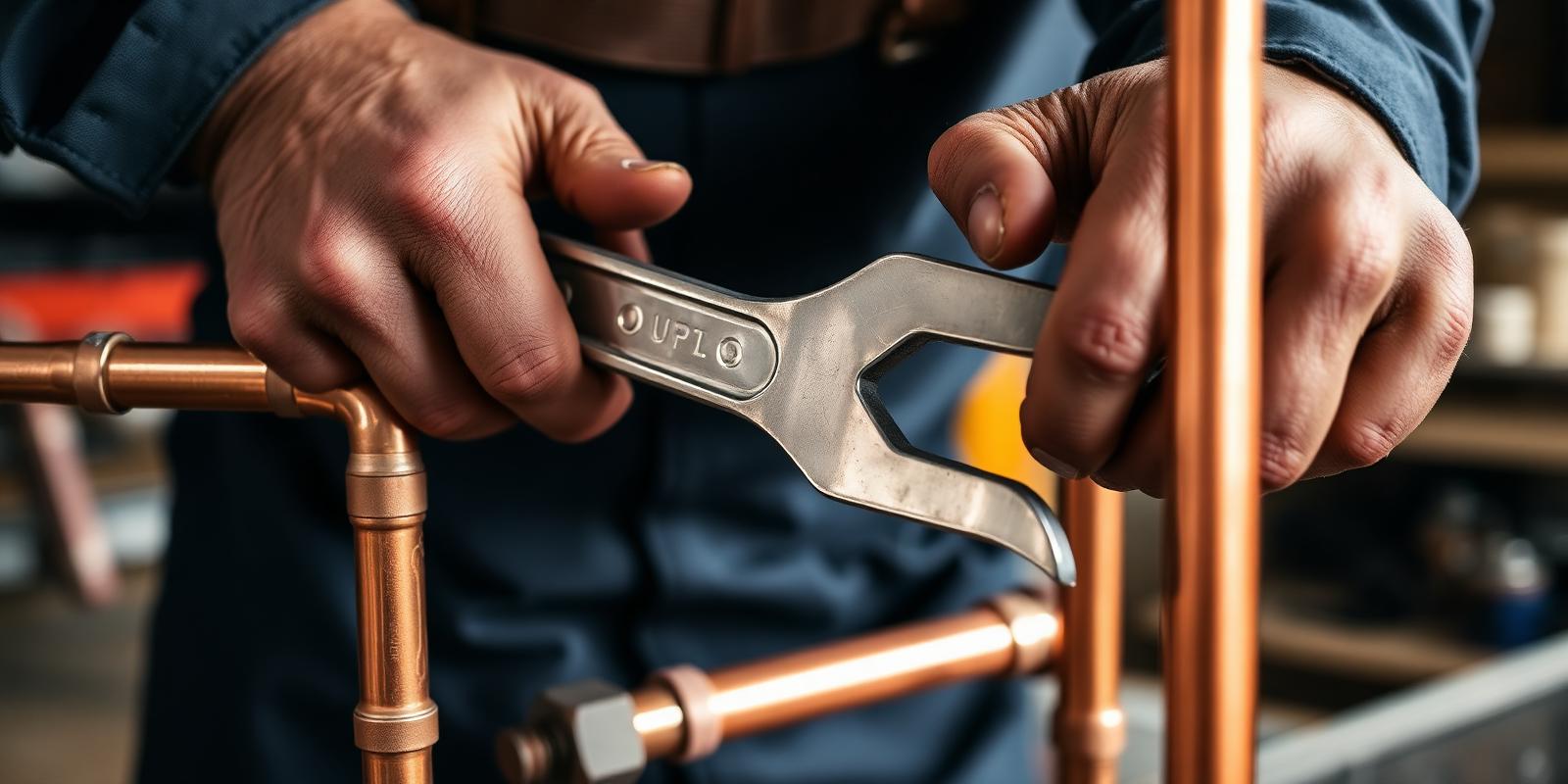 Professional plumber at work in London